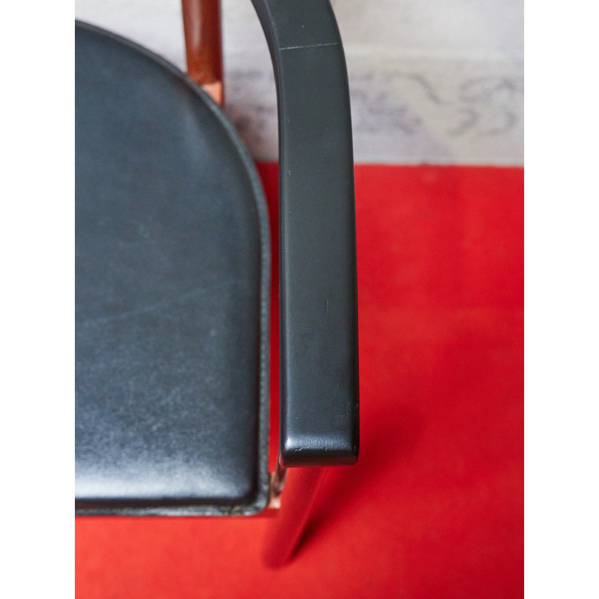 Fauteuil scandinave en bois Jakob N°1275 - Bon état bois foncé, DEBONGOUT