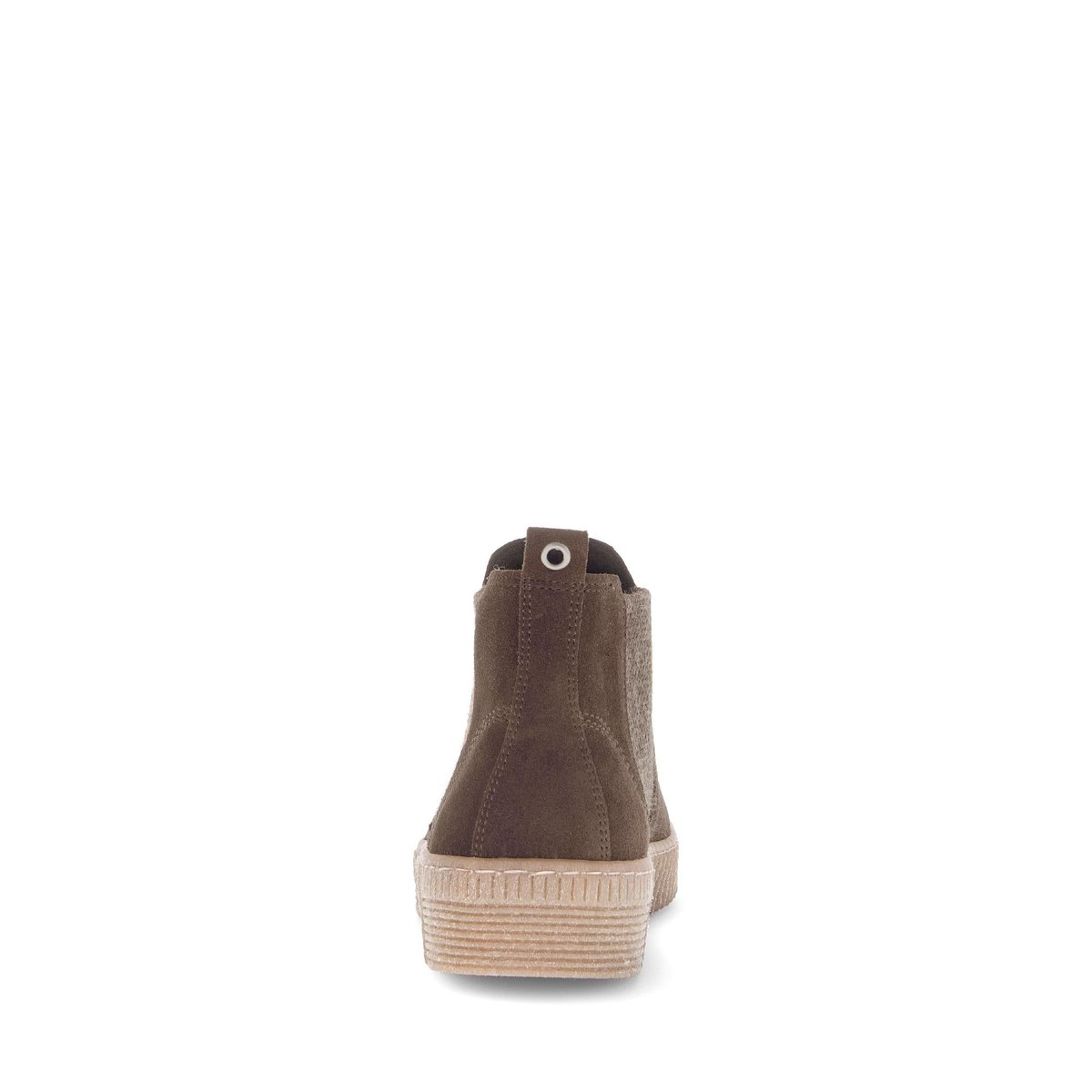 Bottines Chelsea en cuir à talon compensé marron, GABOR
