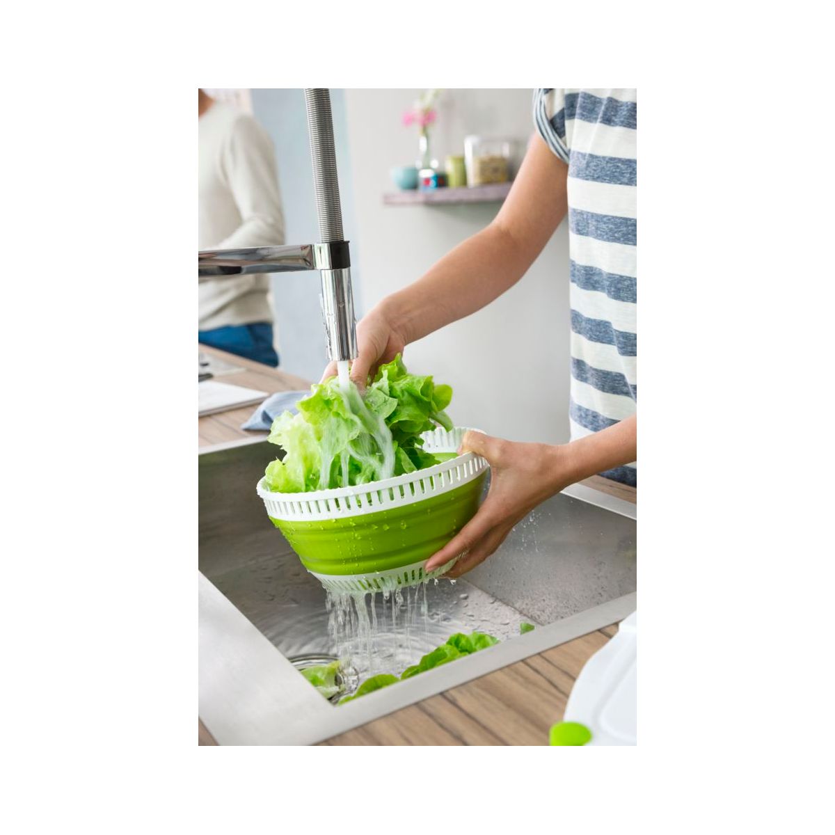 Essoreuse à salade rétractable 4L couleur unique, MOULINEX