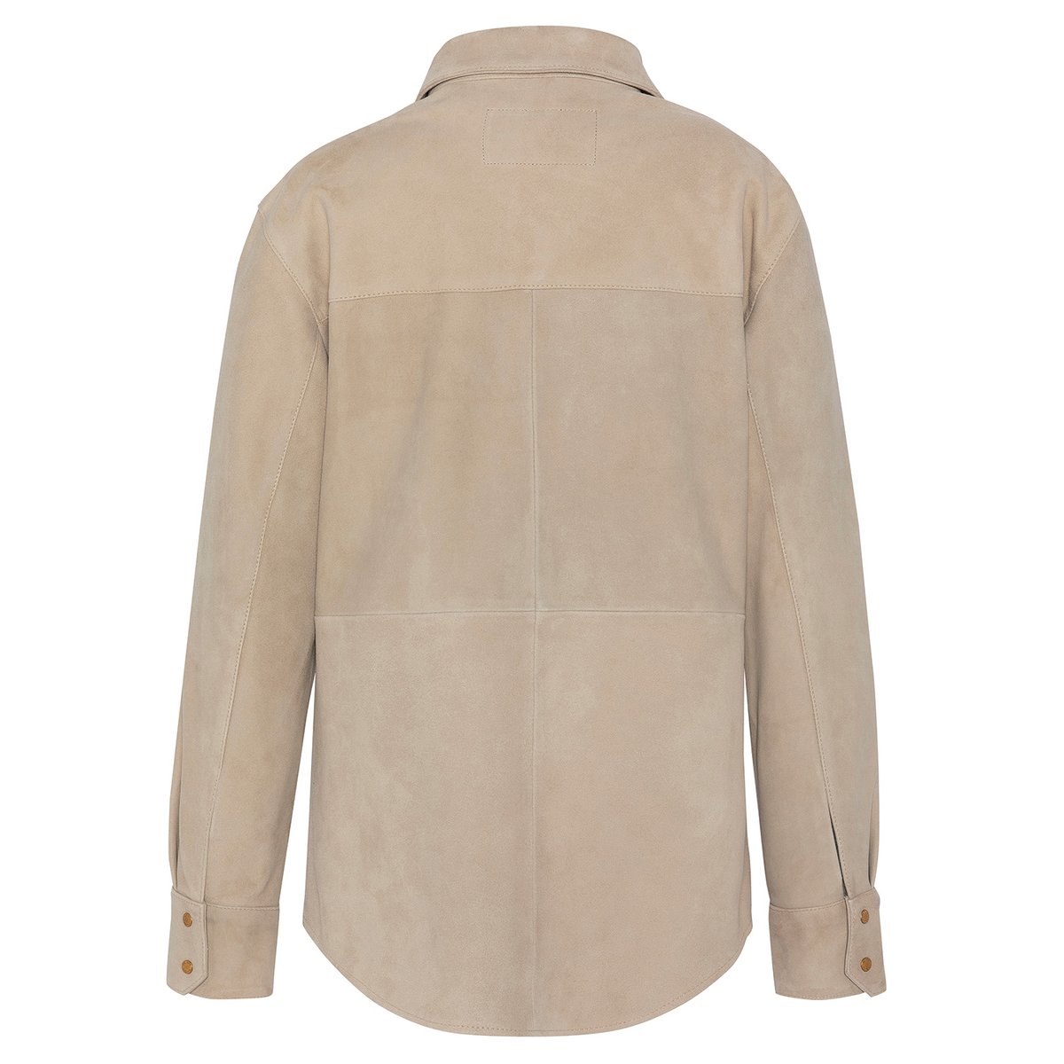 Chemise en chèvre velours beige, SCHOTT