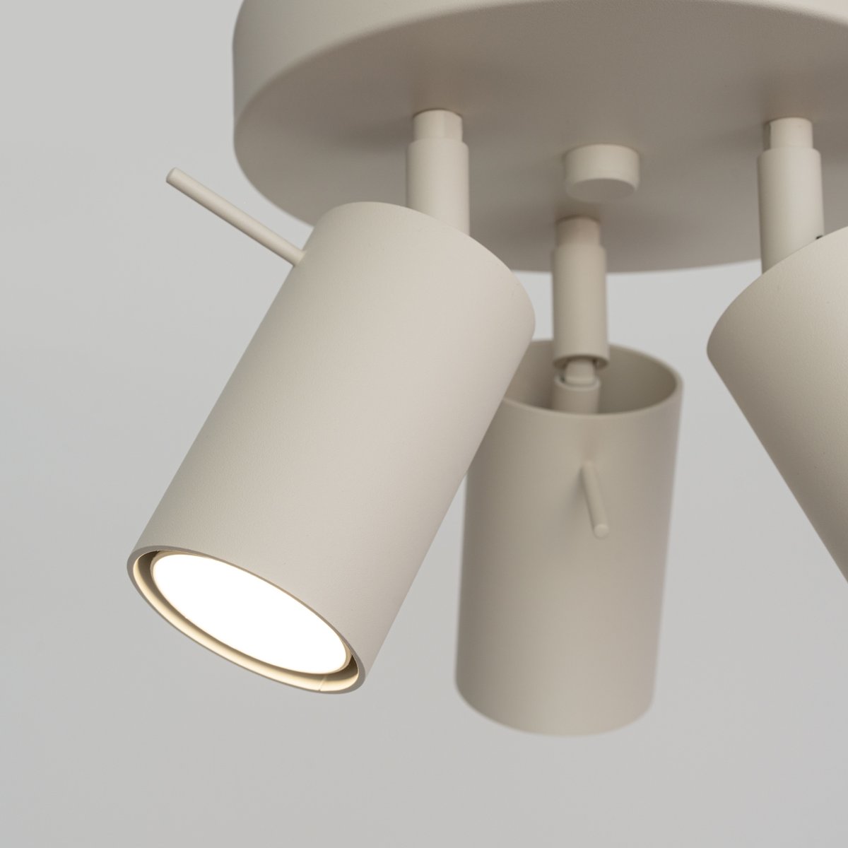 Plafonnier Acier Beige GU10 3 Ring beige, EDEN