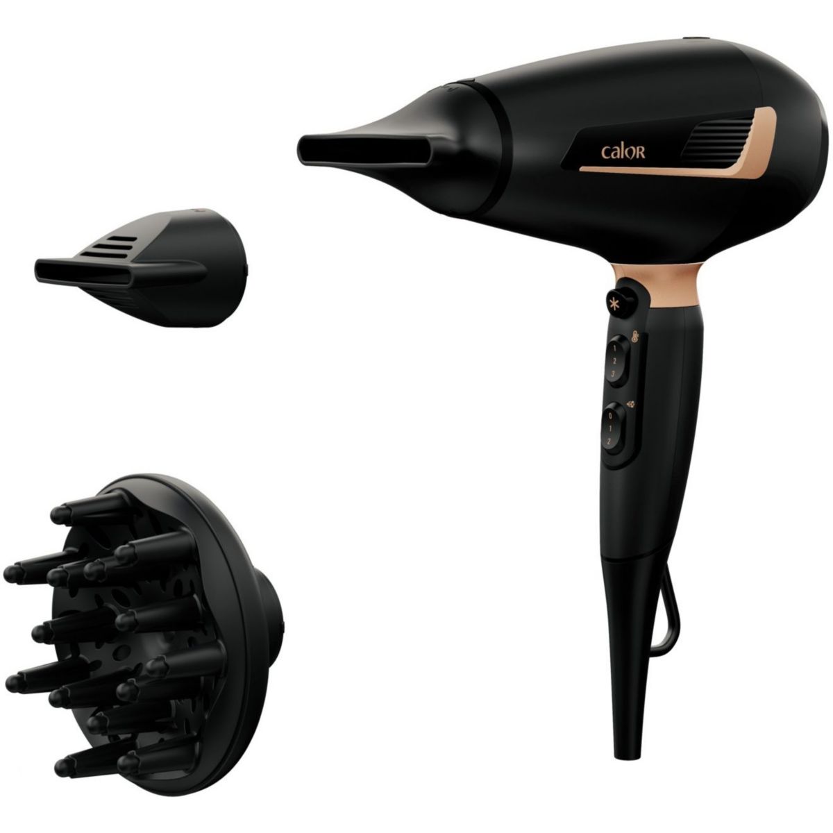 Sèche cheveux professionnel Pro Expert Power Style CV8840C0 noir et cuivrã©, CALOR