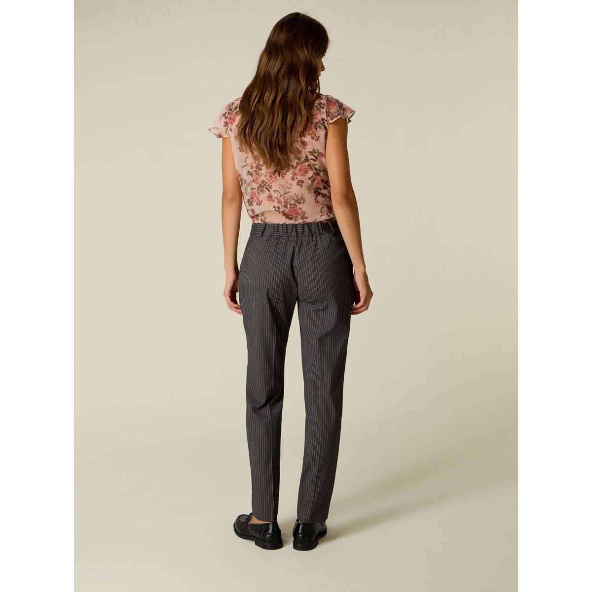 Pantalon à rayures gris, OLTRE
