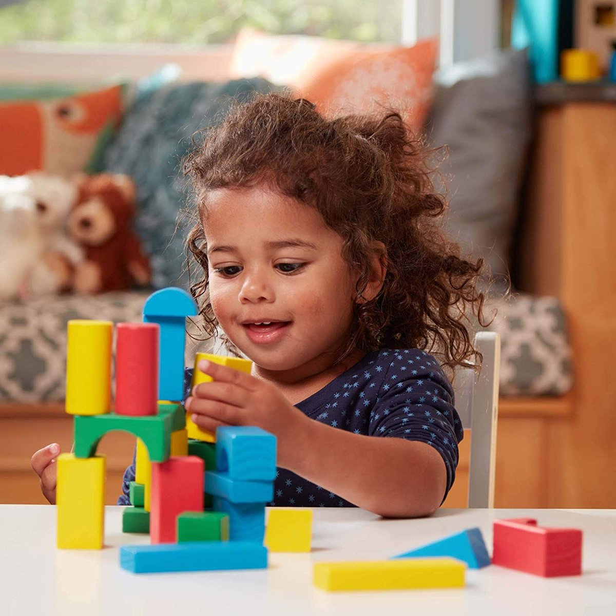 100 blocs en bois vert, MELISSA & DOUG