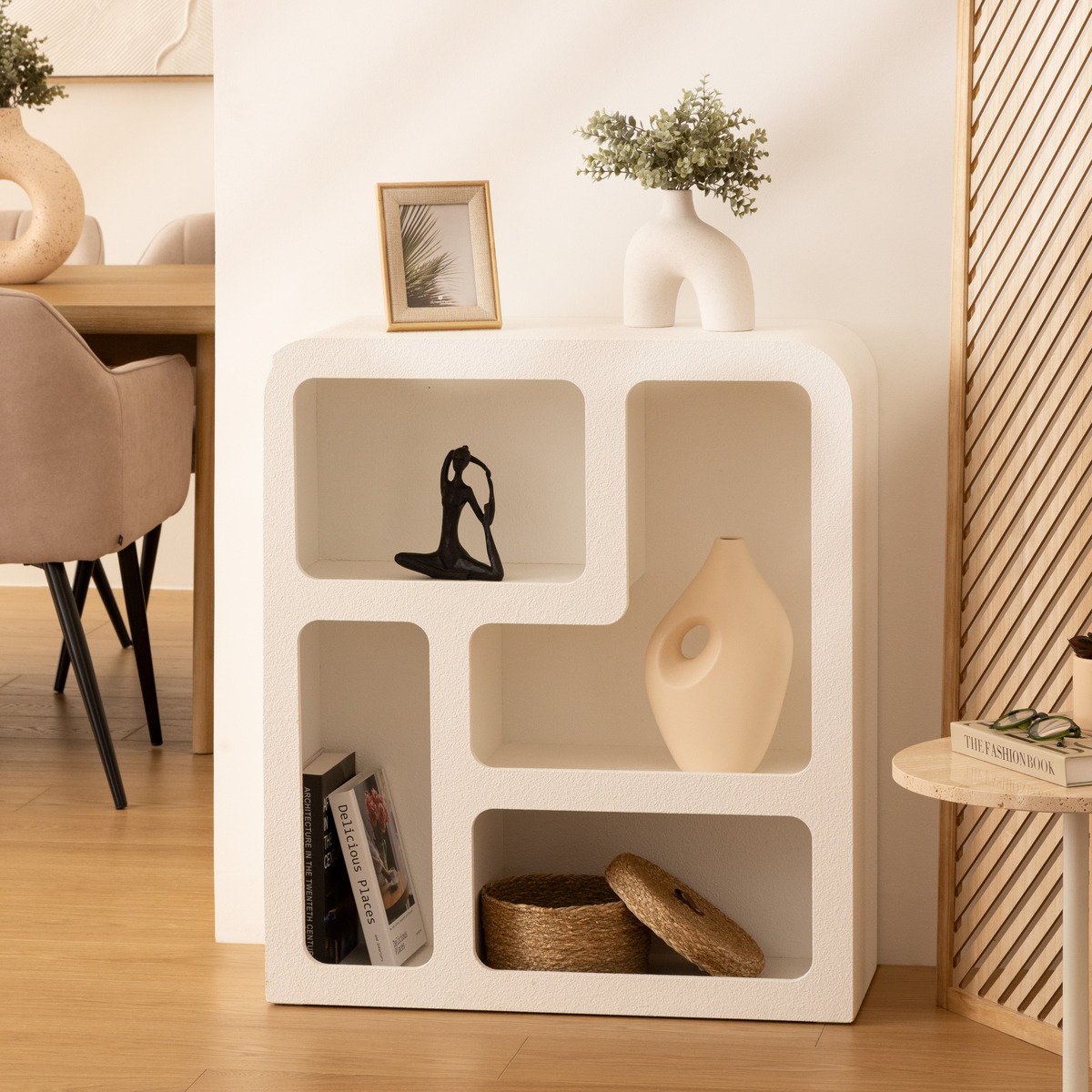 Meuble 4 niches SOLEYA blanc, ATMOSPHERA