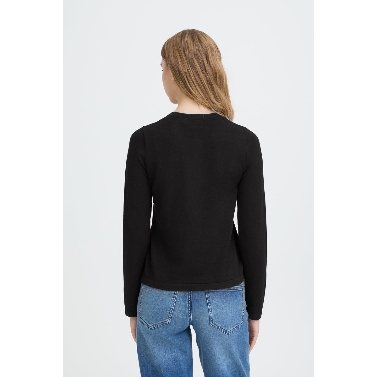 Cardigan manches longues noir, ICHI
