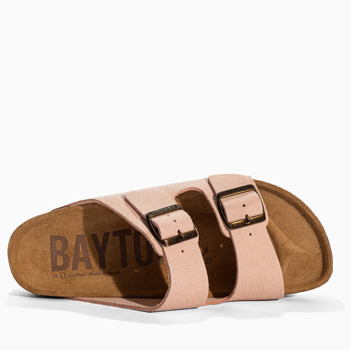 Sandales en cuir suedé OLYMPE orange, BAYTON