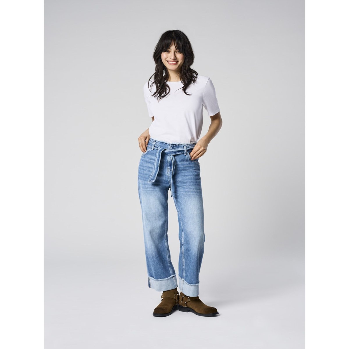 Jean À Jambe Large medium blue denim, ONLY