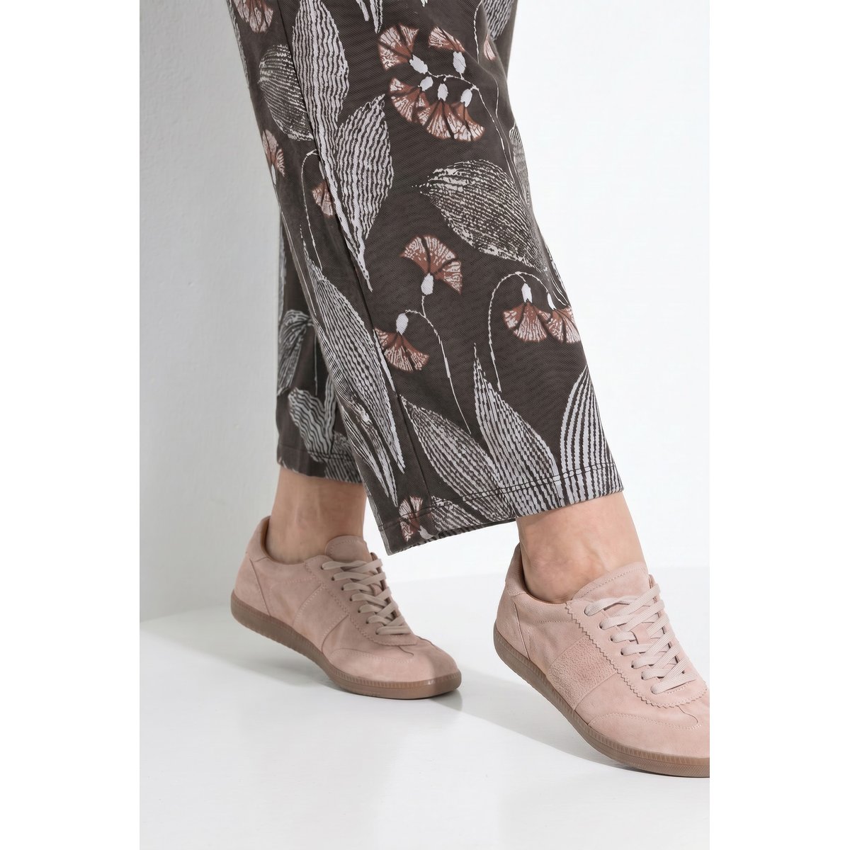 Pantalon Rose en molleton de coton bio noir marron, ULLA POPKEN