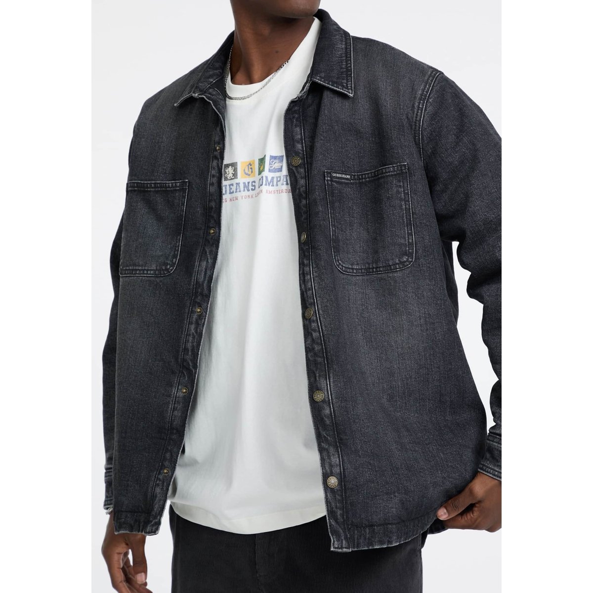 Surchemise En Jean noir, GUESS JEANS