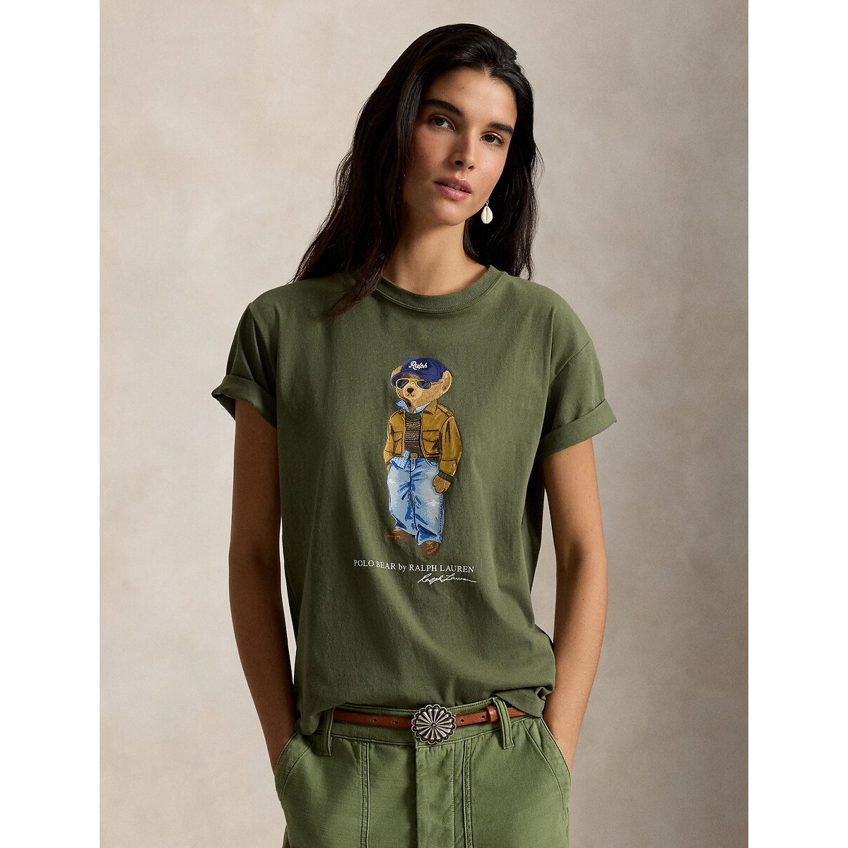 T-shirt à manches courtes, POLO BEAR kaki olive, POLO RALPH LAUREN