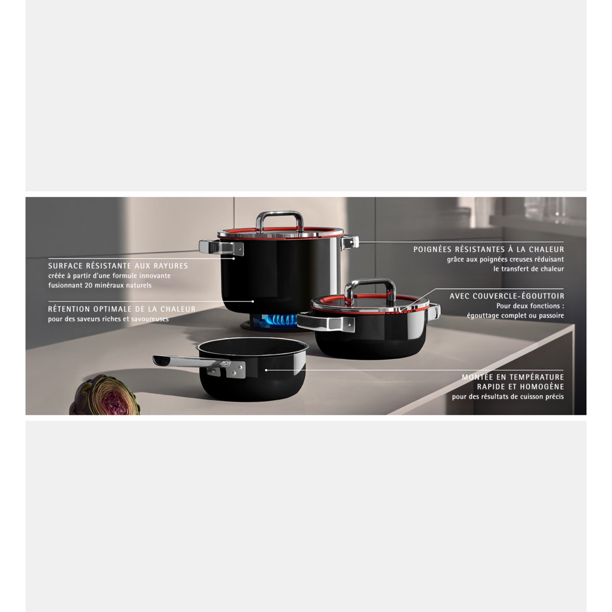 Faitout bas - ø24 cm - 4,4 l noir, WMF