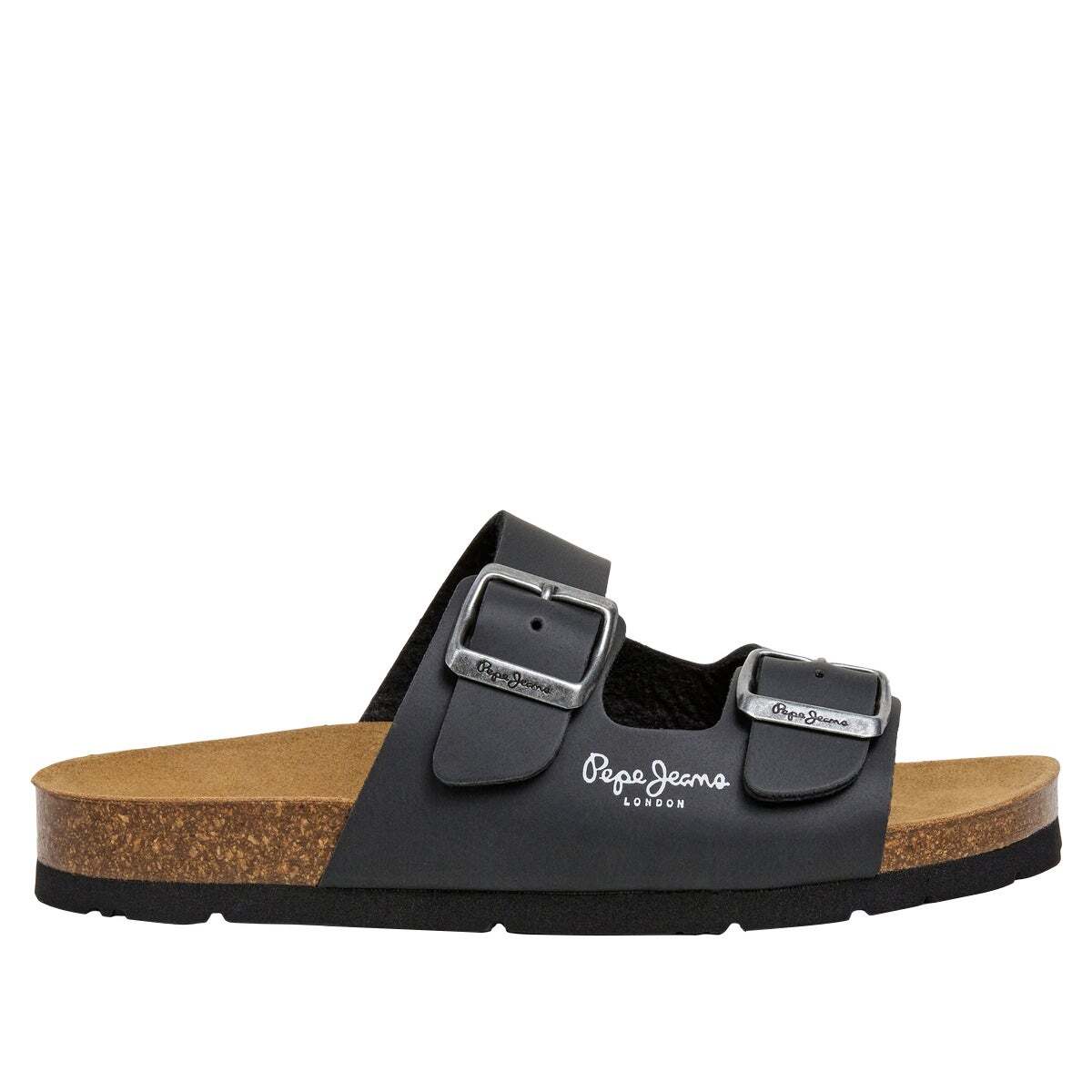 Sandales Avec Double Boucle noir, PEPE JEANS