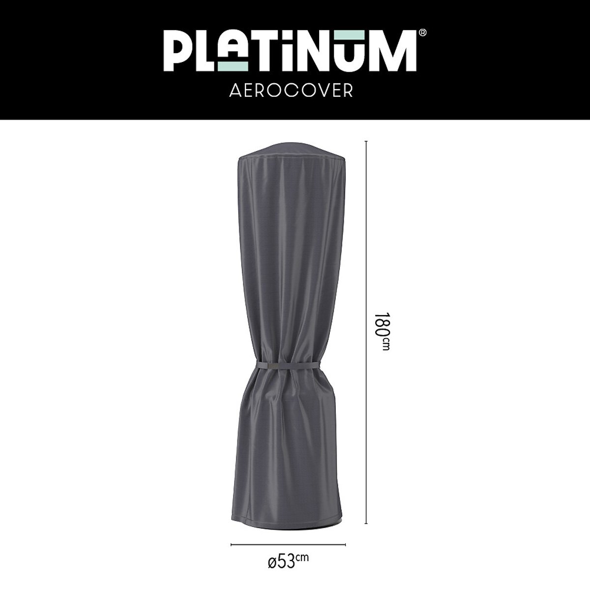 Garden Patio Heater Cover 180x53cm grey, AEROCOVER
