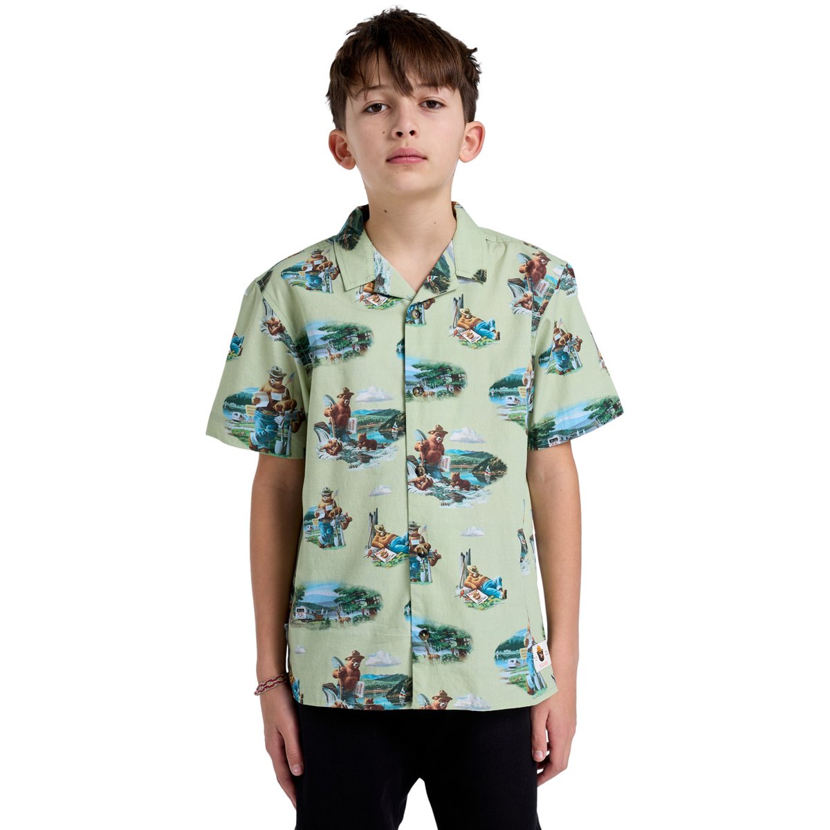 Chemise à manches courtes SBXE CAMP beige oyster gray, ELEMENT