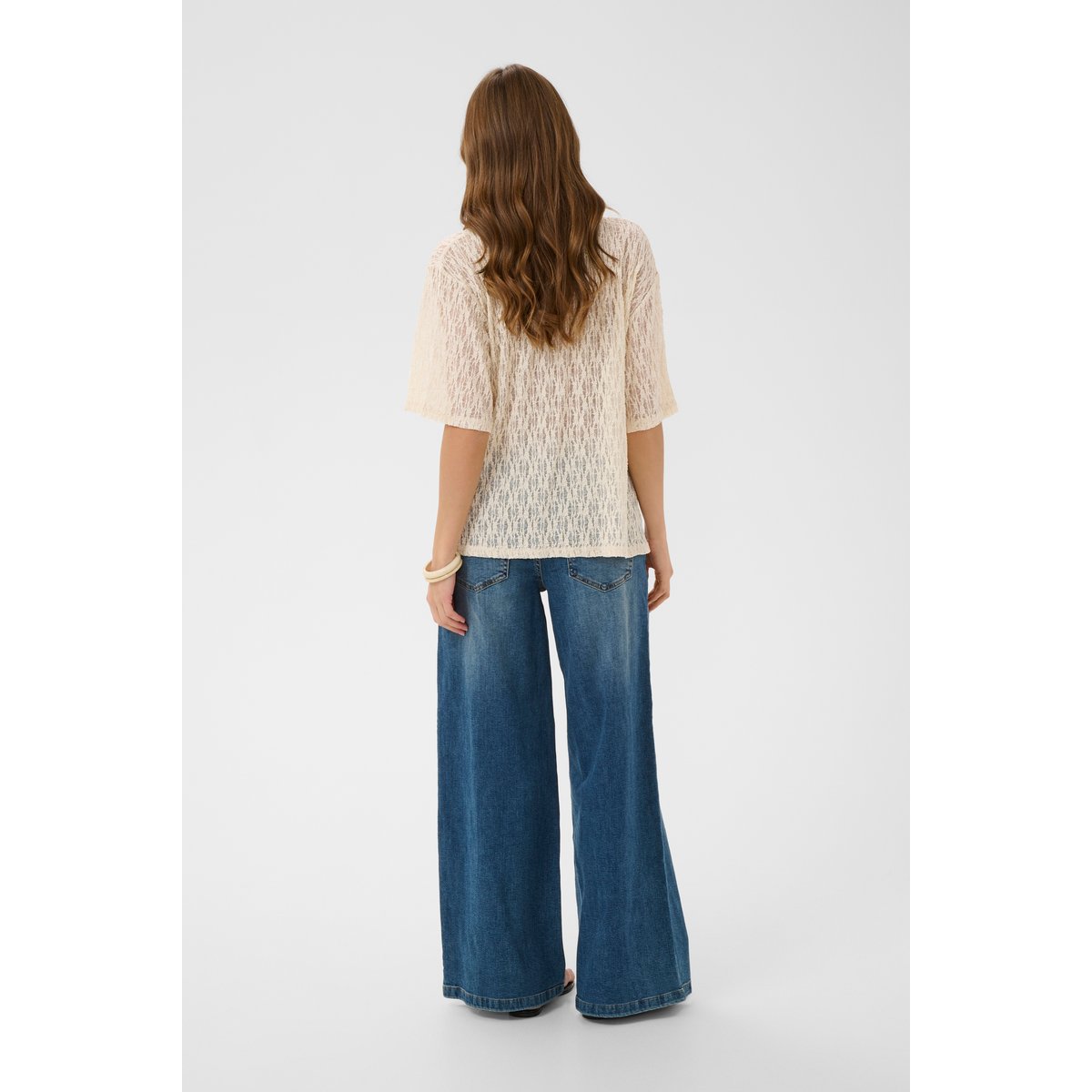 Blouse à manches courtes blanc whitecap, CULTURE