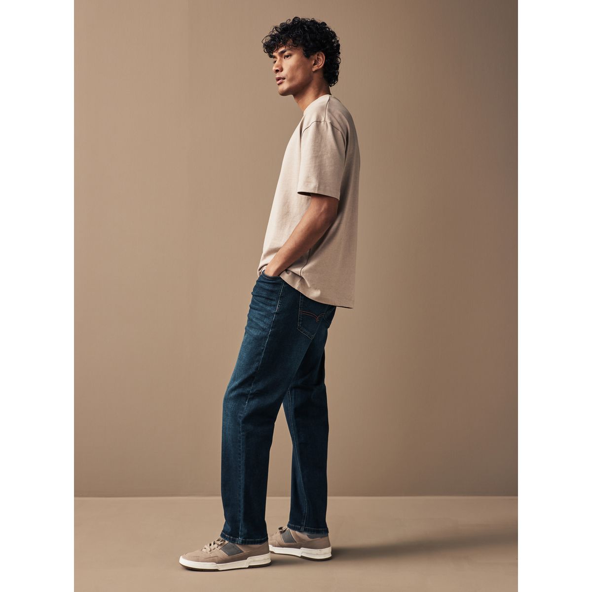 Jean motionflex bleu moyen indigo, NEXT