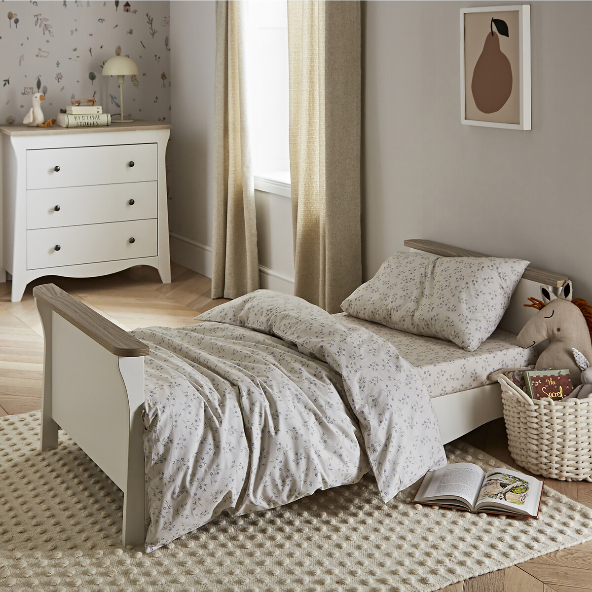 Clara 2 Piece Nursery Furniture Set stone beige, CUDDLECO