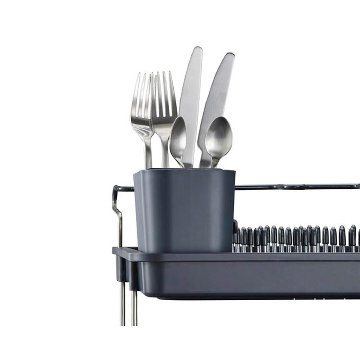 Égouttoir à vaisselle à 2 niveaux 851647 noir/acier, JOSEPH JOSEPH