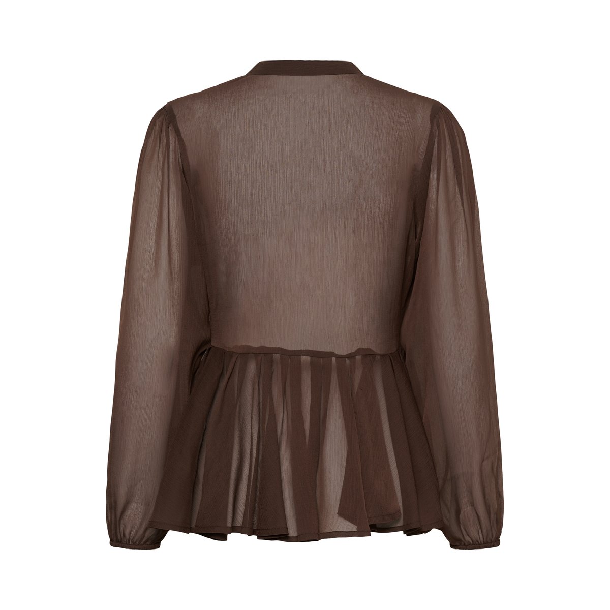 Chemise à manches longues marron coffee bean, CULTURE