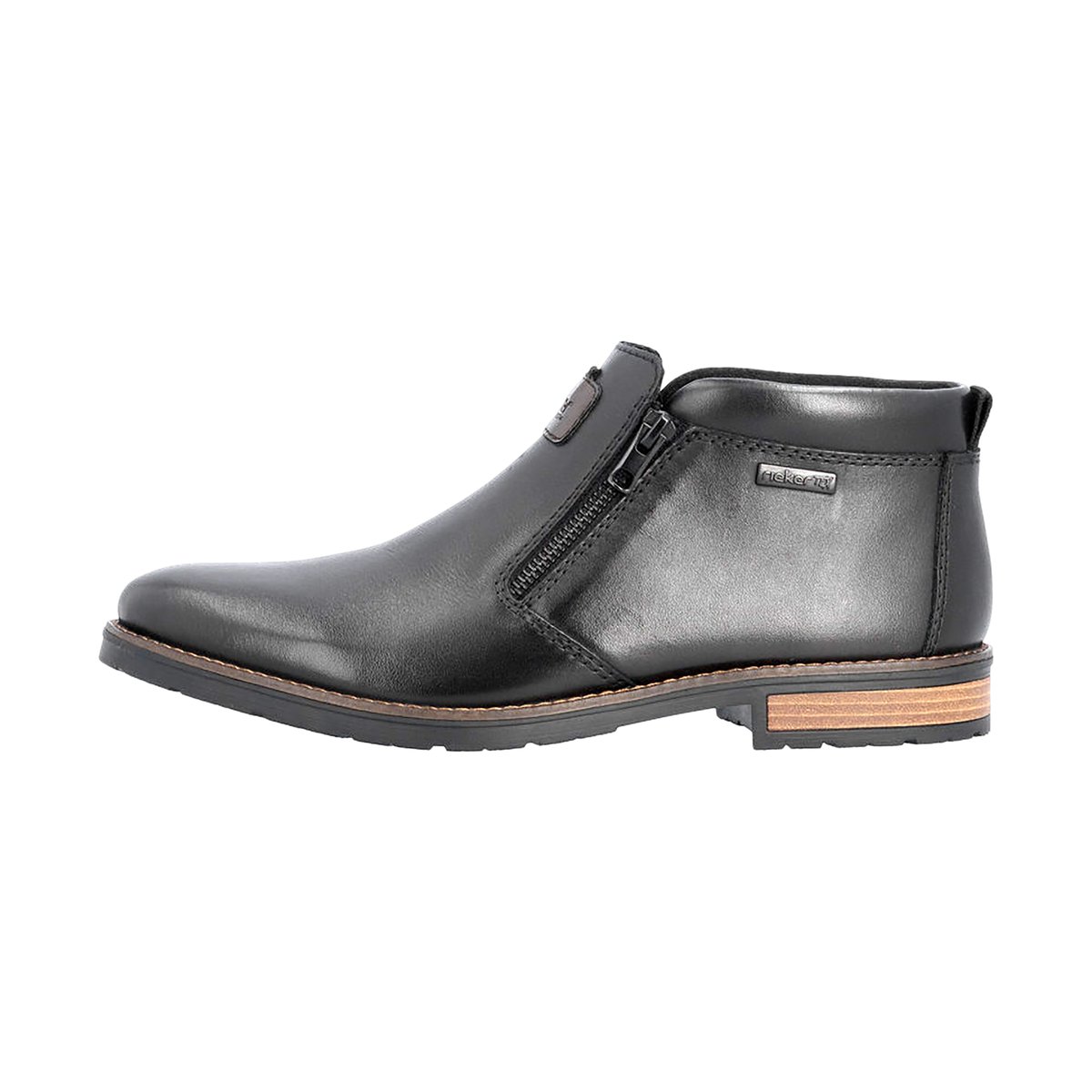 Bottine Cuir Rgd noir, RIEKER