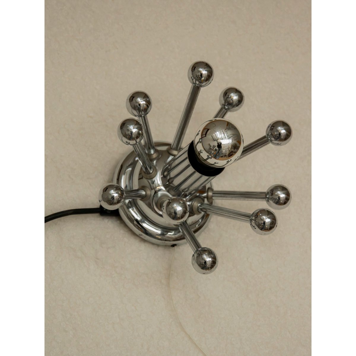 Applique murale en inox Suzette N°251 - Bon état métal, DEBONGOUT