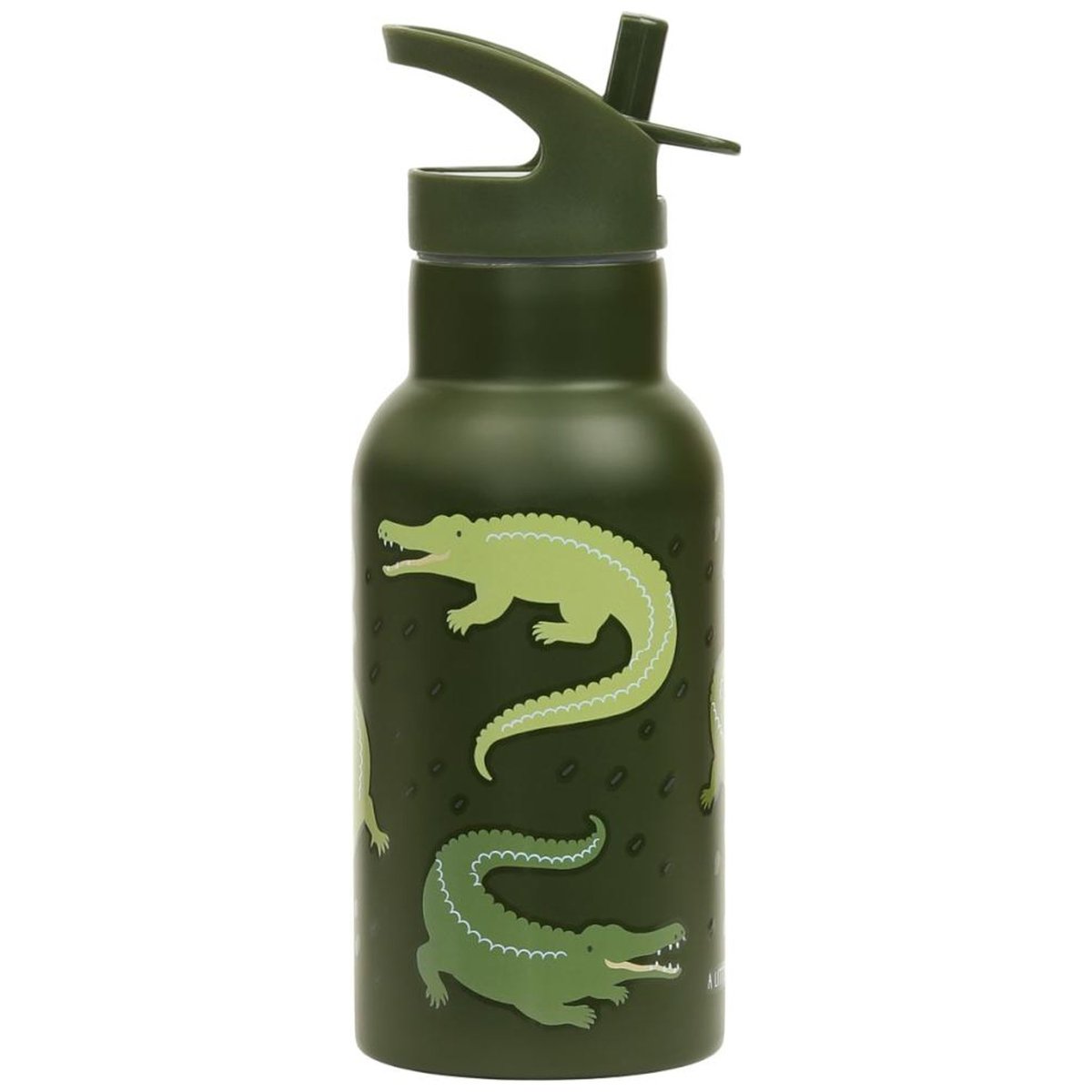 Gourde isotherme Crocodiles vert, A LITTLE LOVELY COMPANY