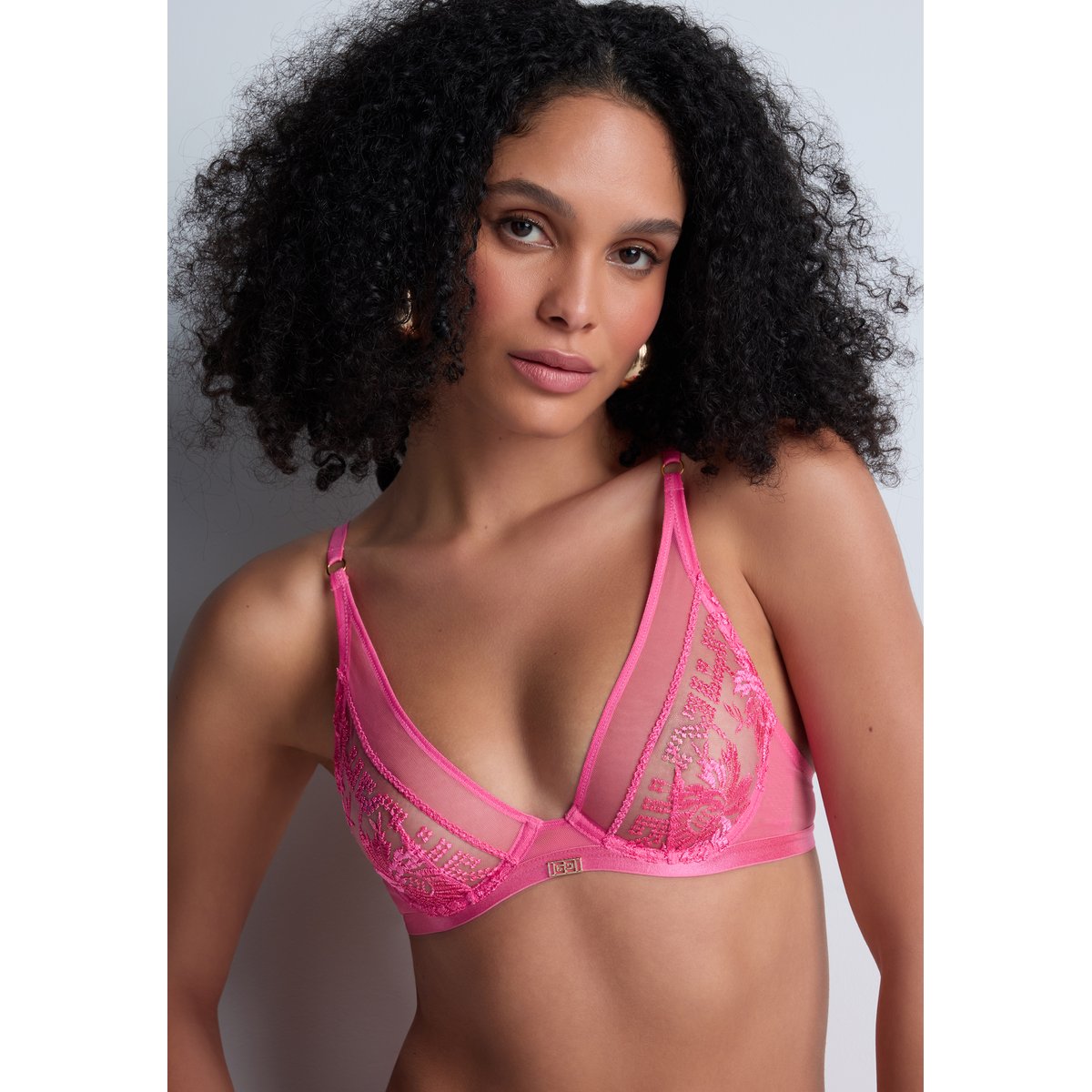 Soutien-gorge Triangle avec armatures Rules of attraction rose, AUBADE