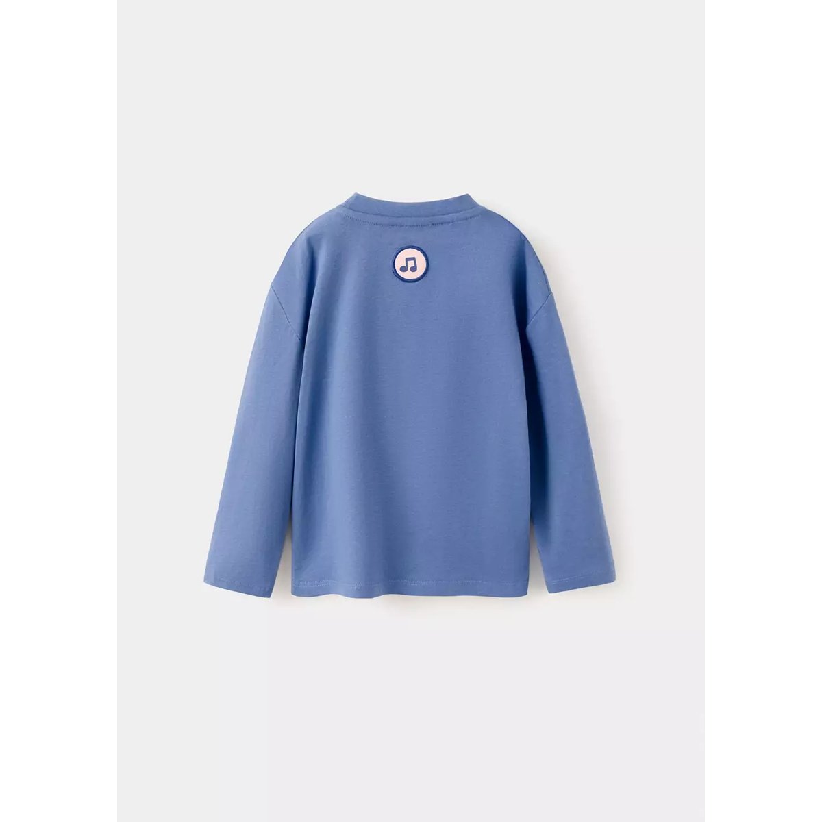 T-shirt manches longues imprimé relief bleu électrique, MANGO BABY
