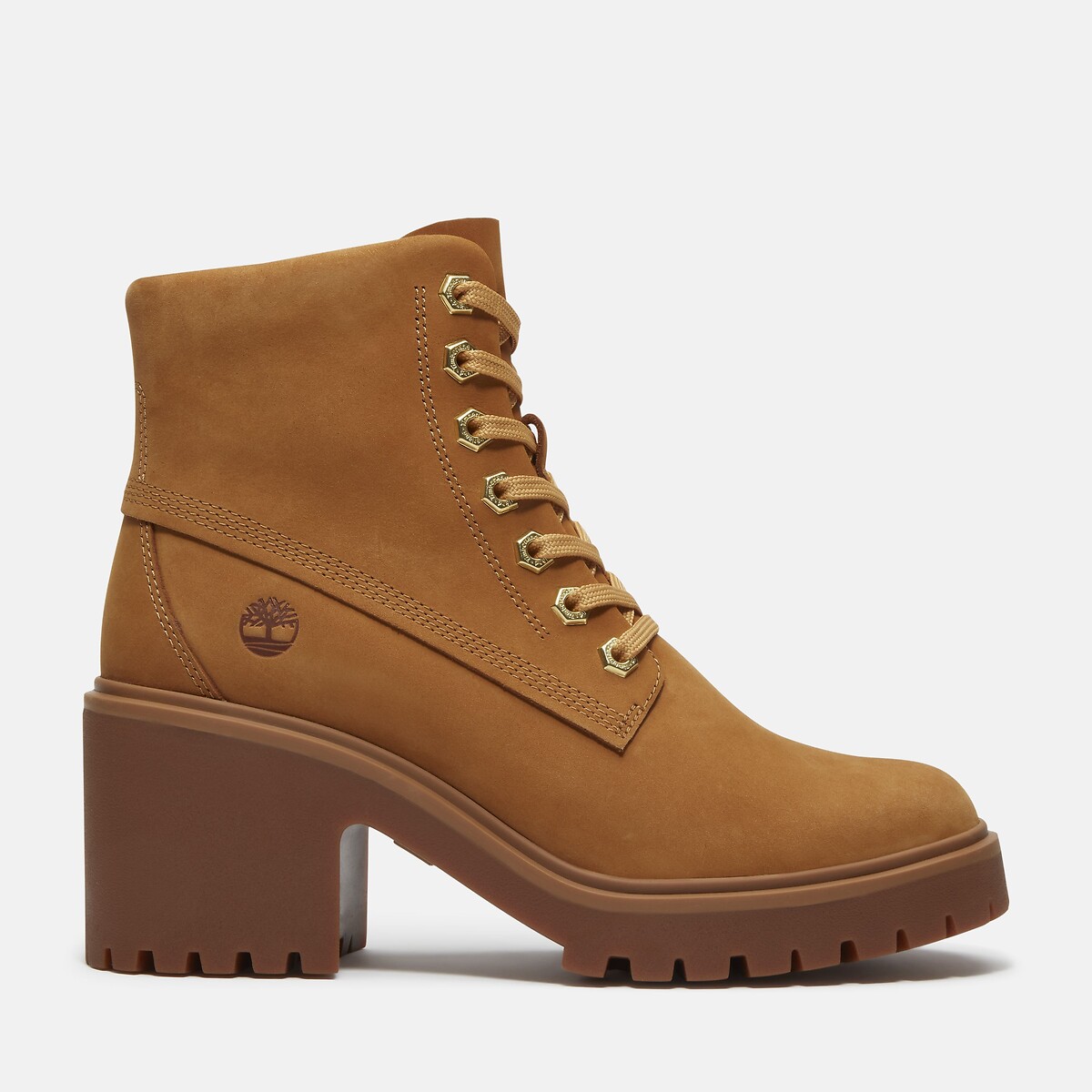 Bottines à talon, en cuir, STONE HEIGHTS MIS LACE miel, TIMBERLAND