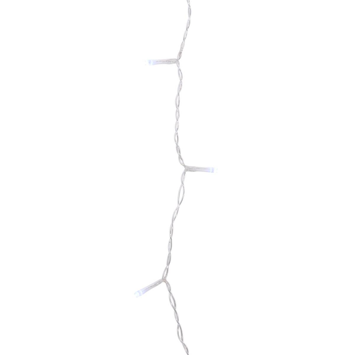 Rideau lumineux stalactite d'extérieur 20 m 534 LED blanc froid 8 fonctions solaire blanc froid, FEERIC LIGHTS & CHRISTMAS