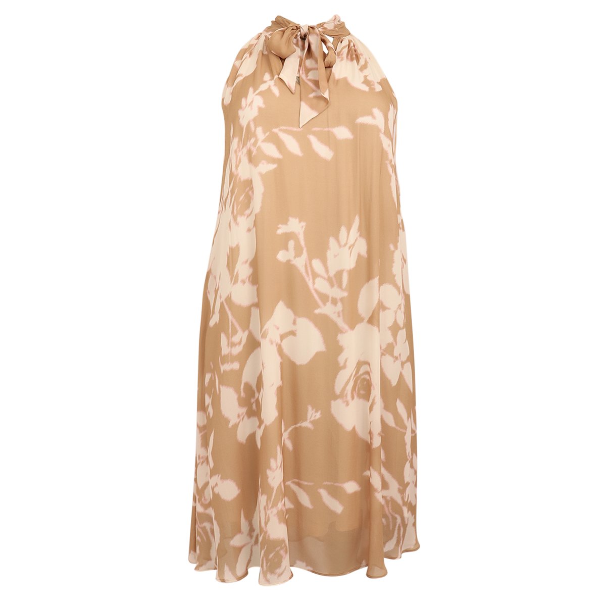 Robe imprimée brun clair, YOEK