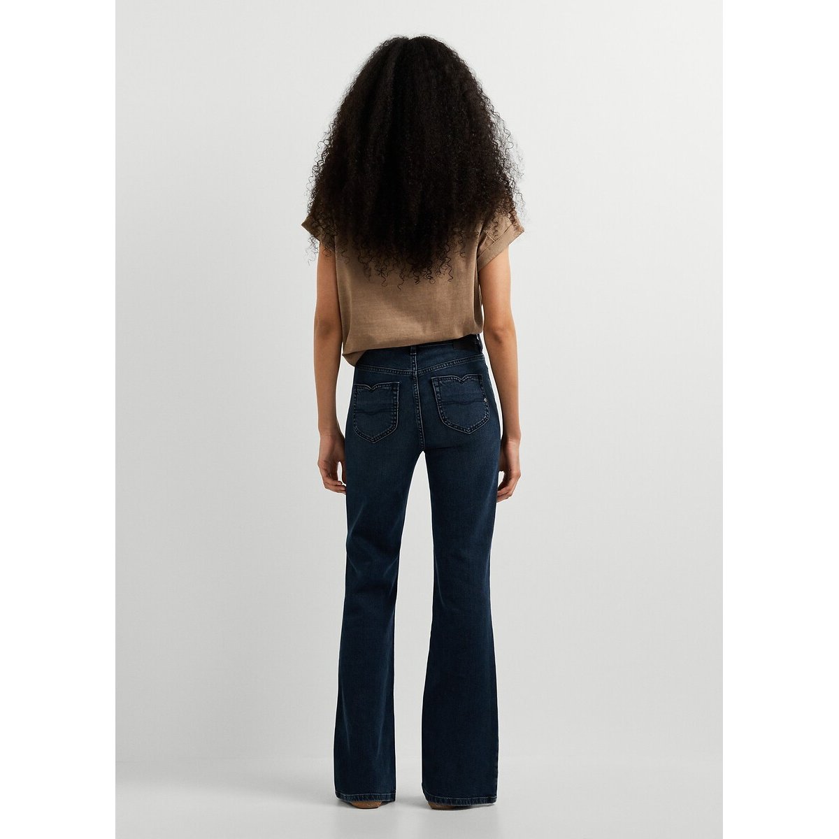 Jean flare taille haute WILLA stone wash, PEPE JEANS