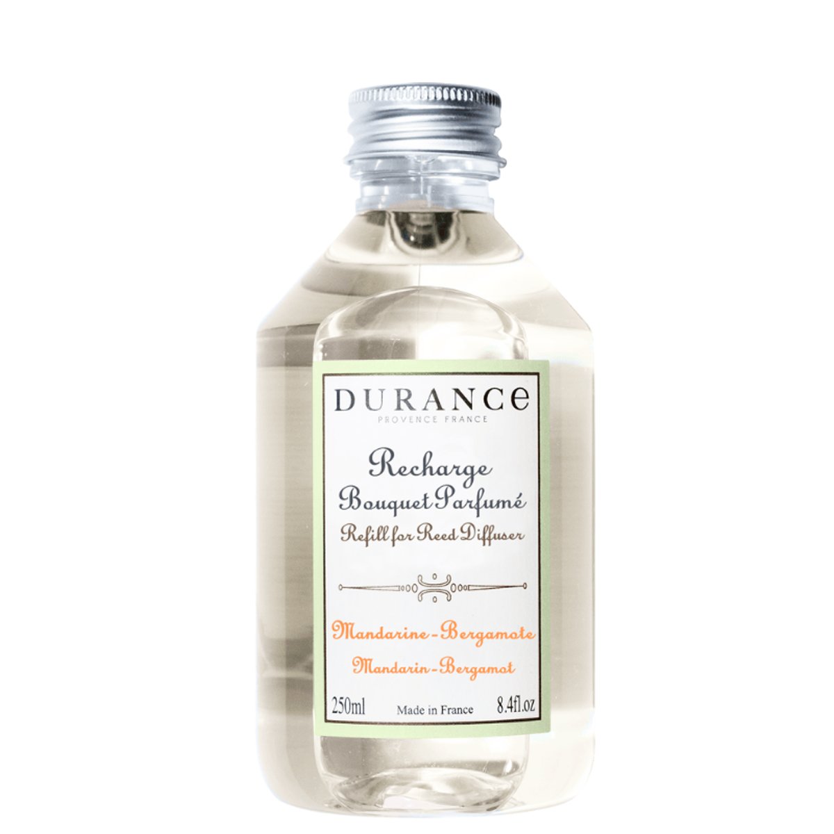 Recharge diffuseur de parfum MANDARINE BERGAMOTE couleur unique, DURANCE