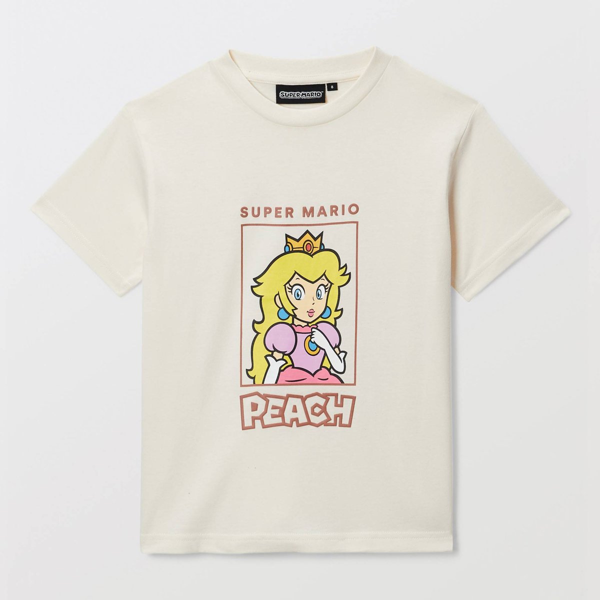 T-shirt MARIO manches courtes imprimé en coton BIO GOTS amaretti, MONOPRIX
