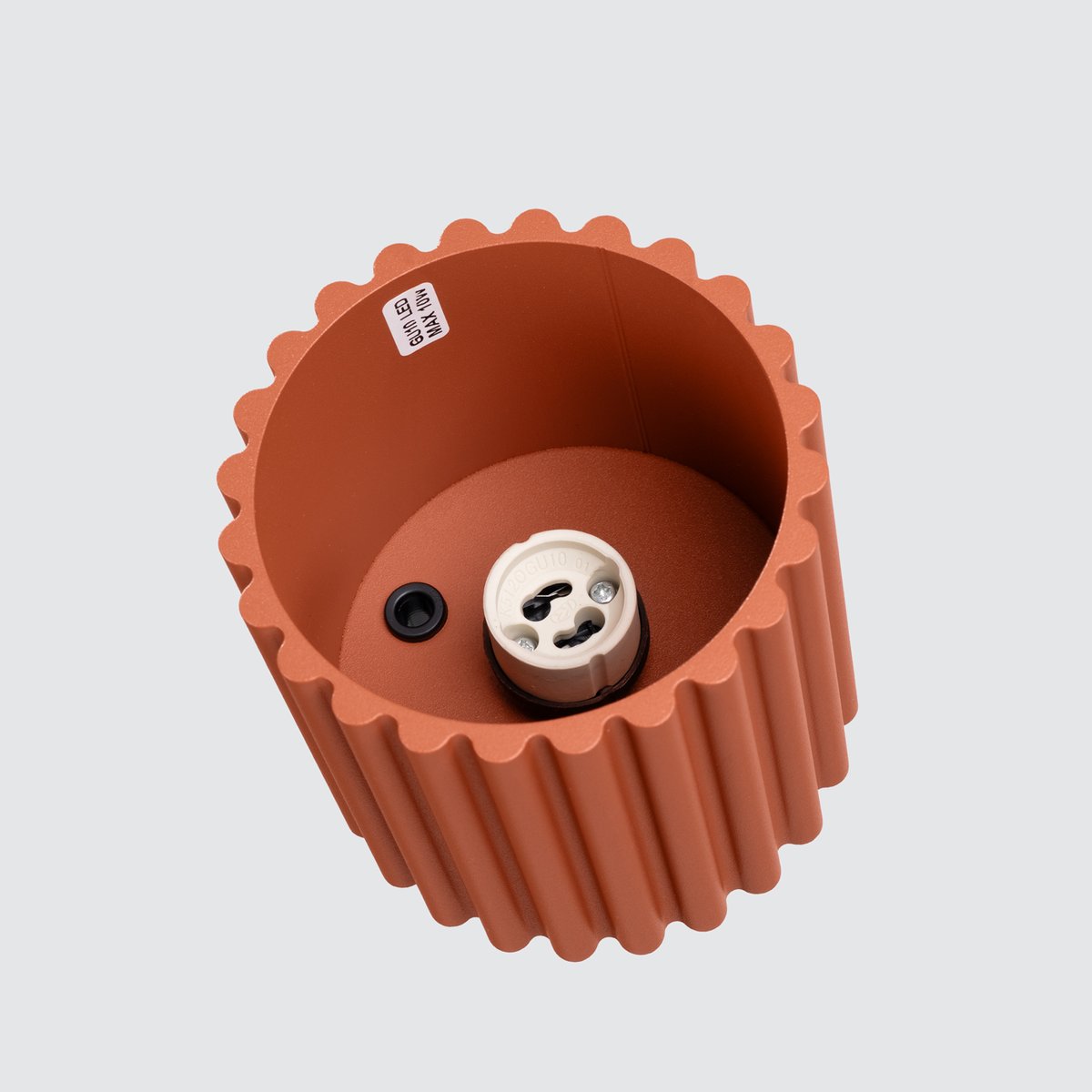 Plafonnier Aluminium Ocre Rouge GU10 1 Aura rouge, EDEN