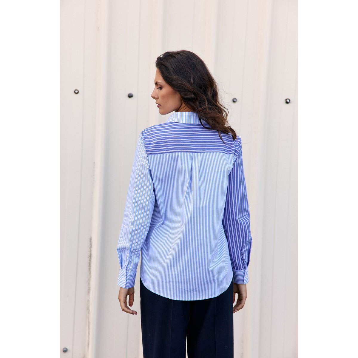 CHEMISE imprimé rayures, marinière CLARIN 20-bleu/ecru, LA PETITE ETOILE