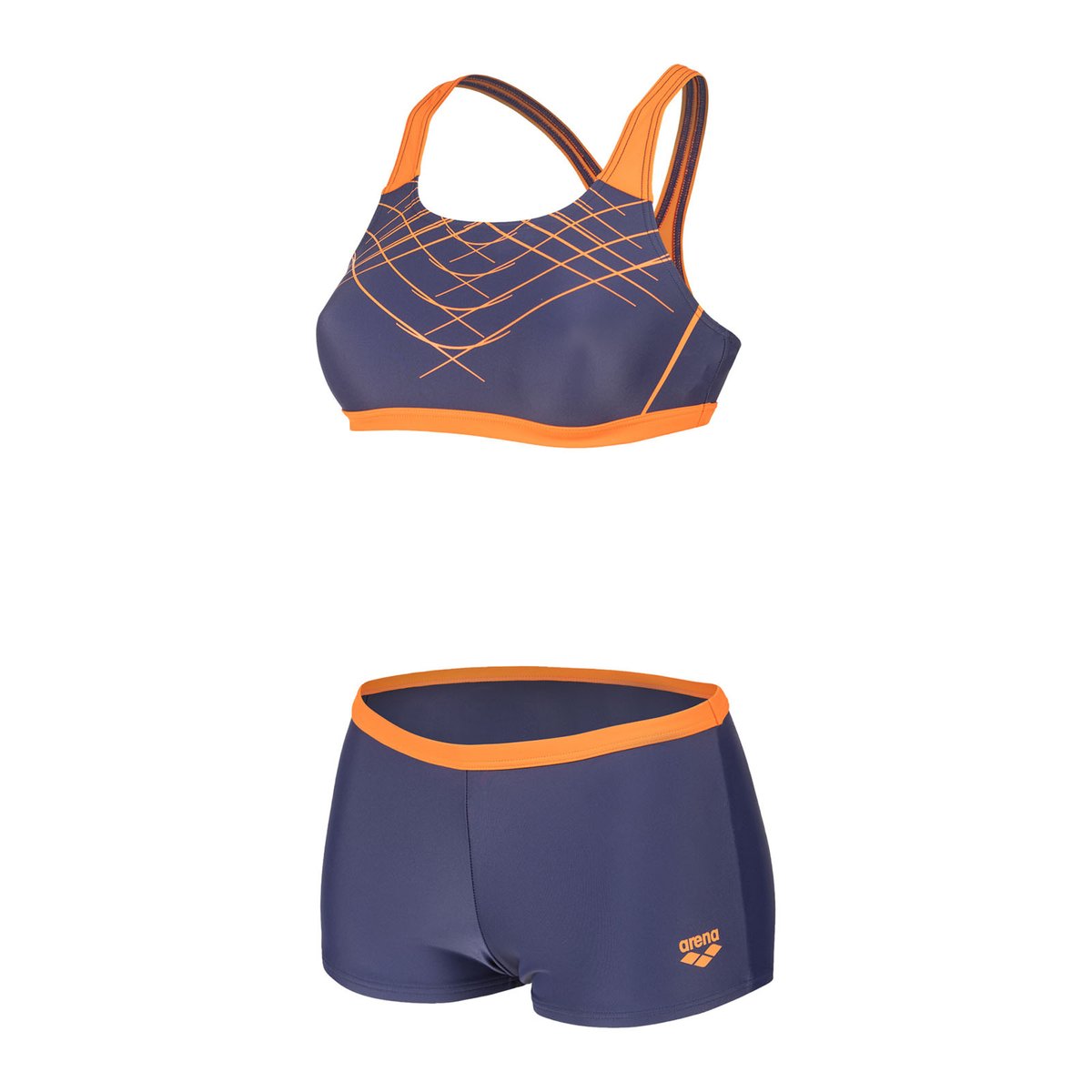 Bikini pour femme arena Feel Proposal navy-team orange, ARENA
