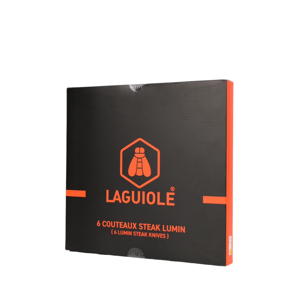 Set de 6 couteaux à steak - "Lumin" couleur unique, LAGUIOLE CUISSON