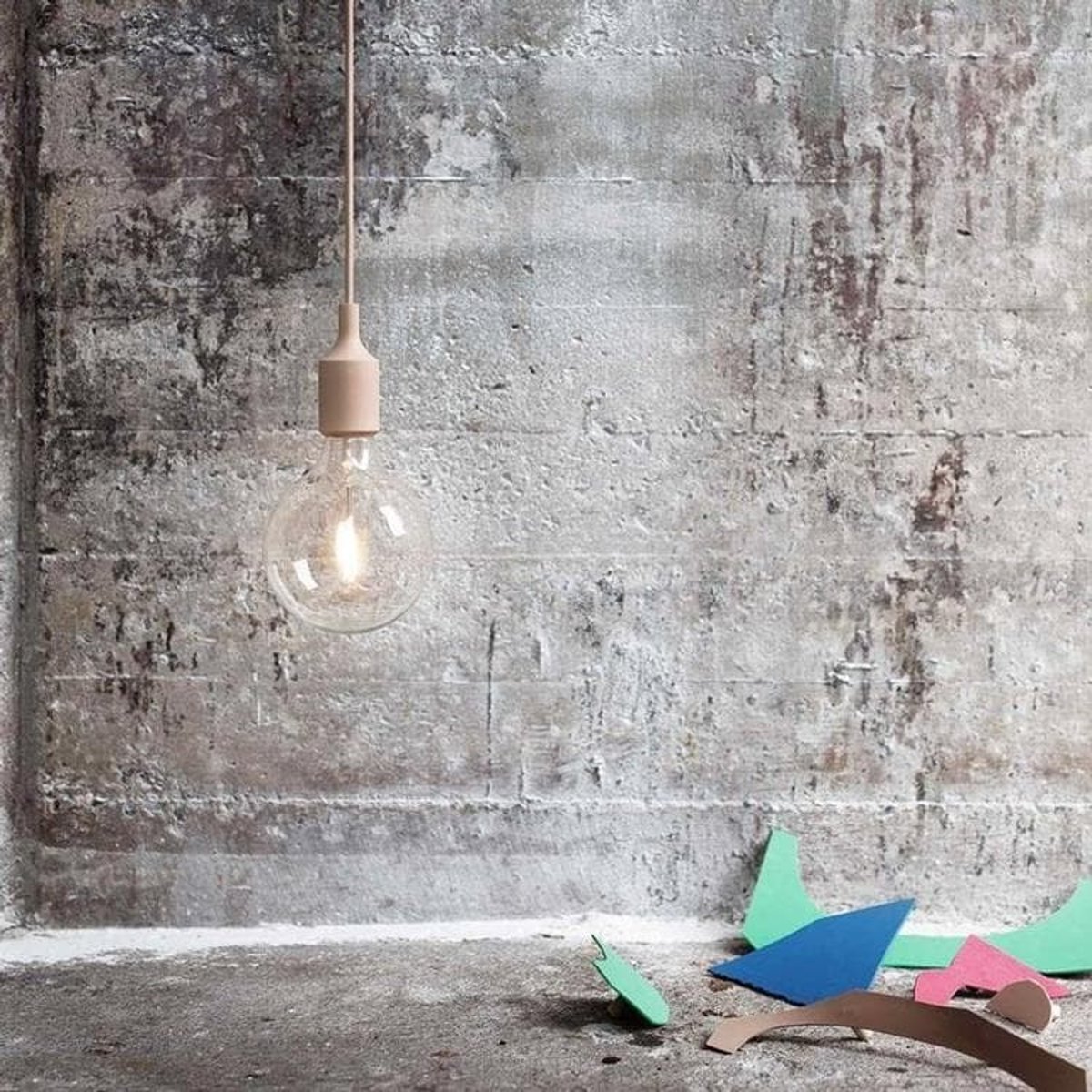 Suspension E27 bleu pastel, MUUTO