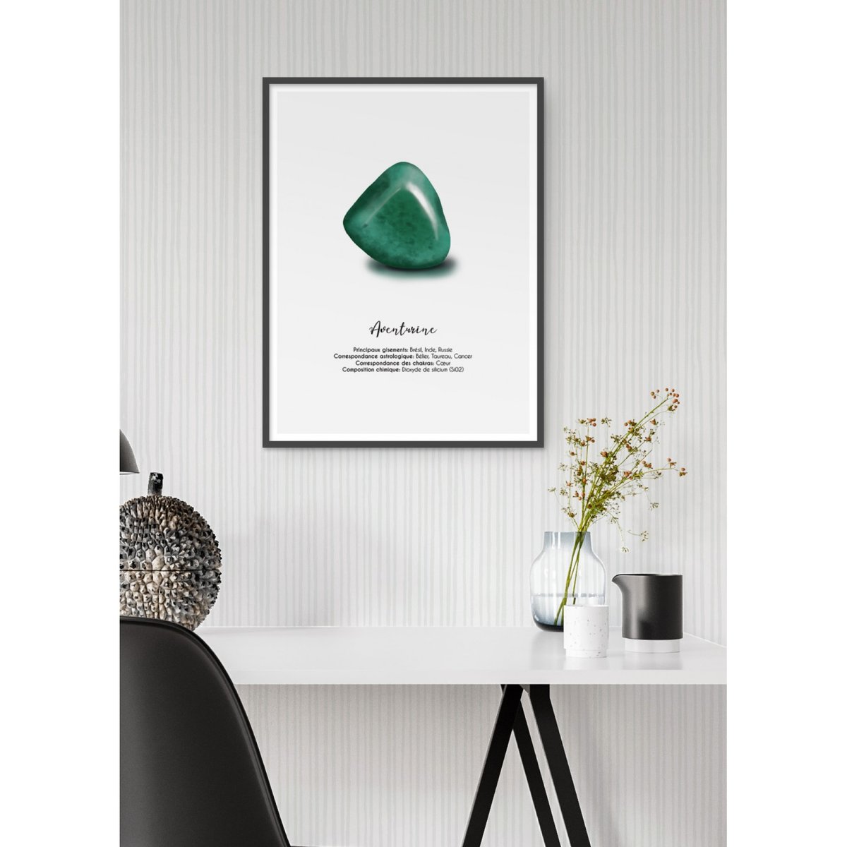 Affiche Aventurine blanc, L'AFFICHERIE