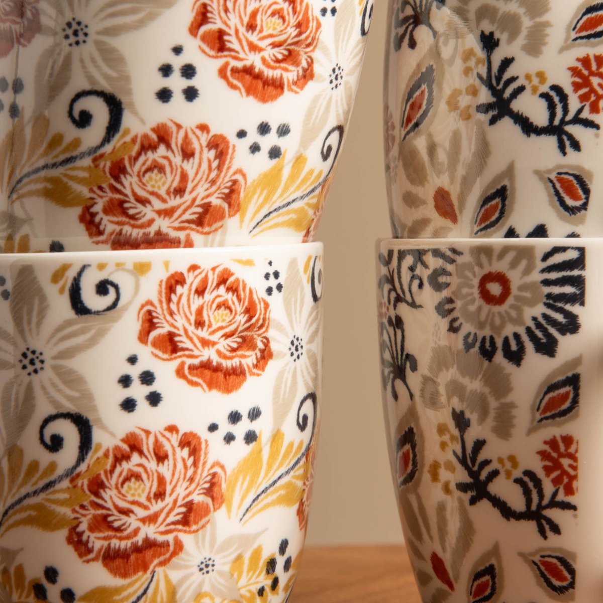 Coffret de 4 tasses Ornella 23 cl - ORNELLA multicolore, TABLE PASSION