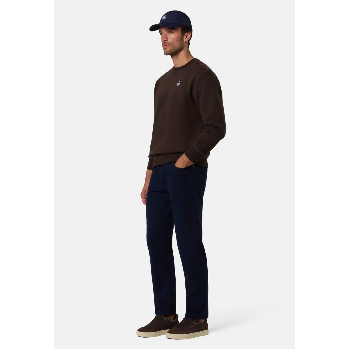 Stripe - pantalon régulier à 5 poches bleu marine, NORTH SAILS