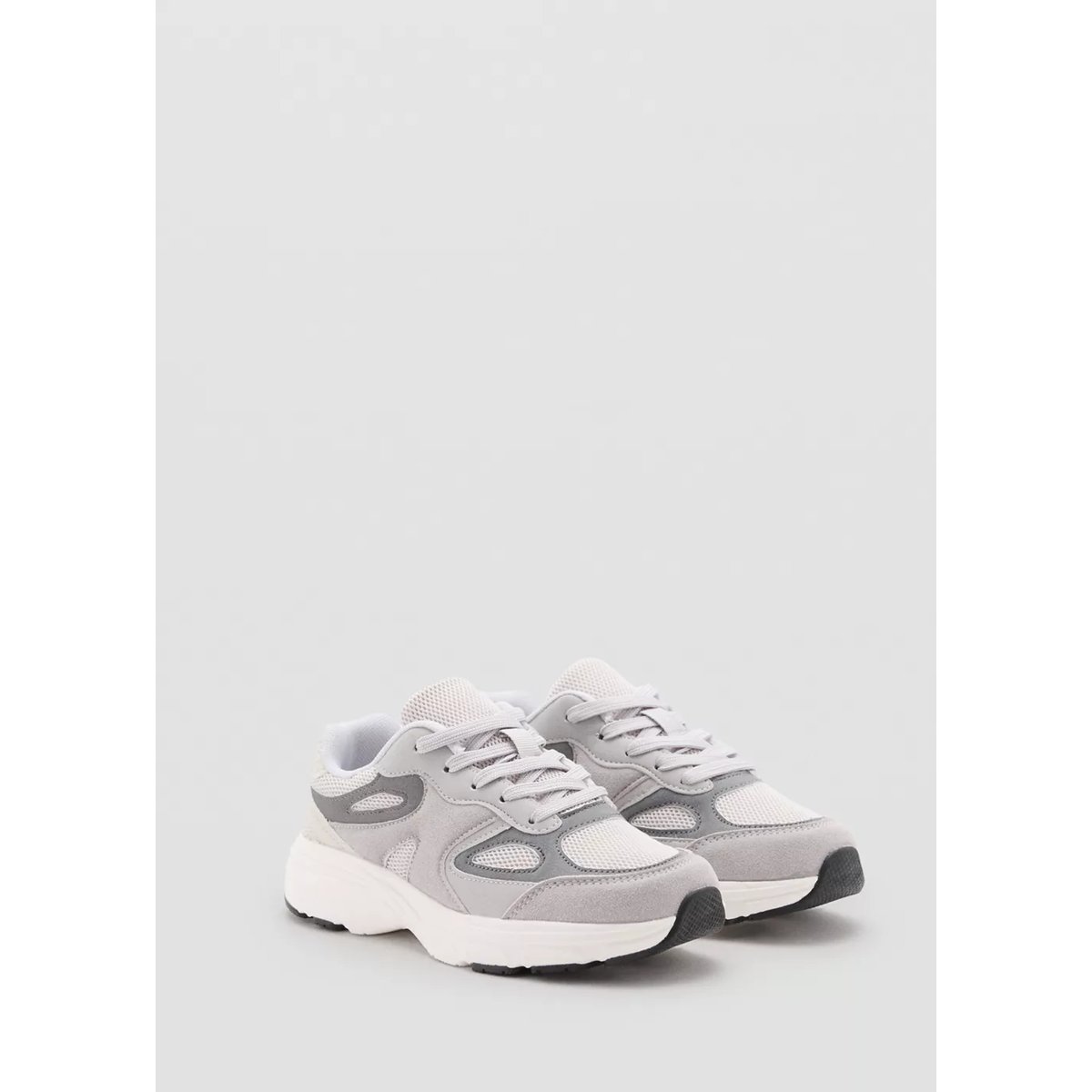 Tennis combinées à lacets gris, MANGO KIDS