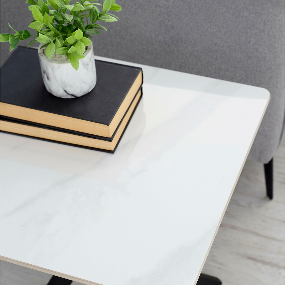 Brennan Marble Side Table white marble, SO'HOME