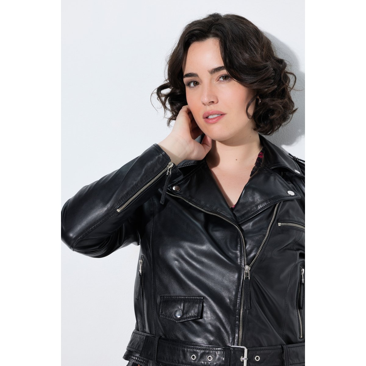 Perfecto / veste de motard en cuir noir, ULLA POPKEN