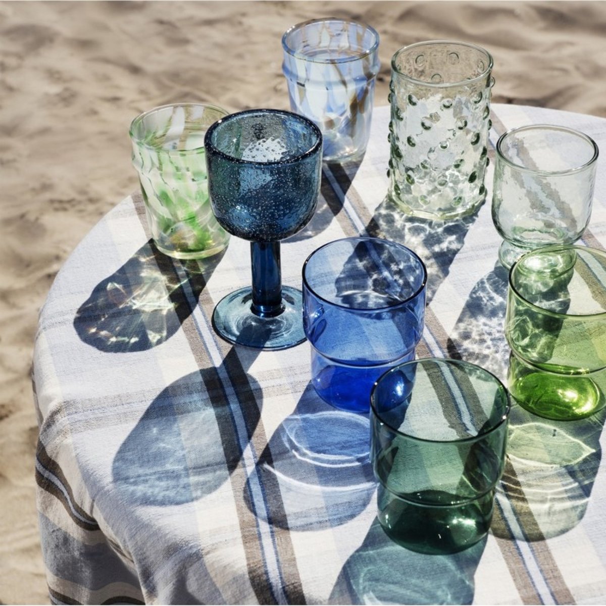 Verres à eau couleur set de 3 multicolore, MADAM STOLTZ