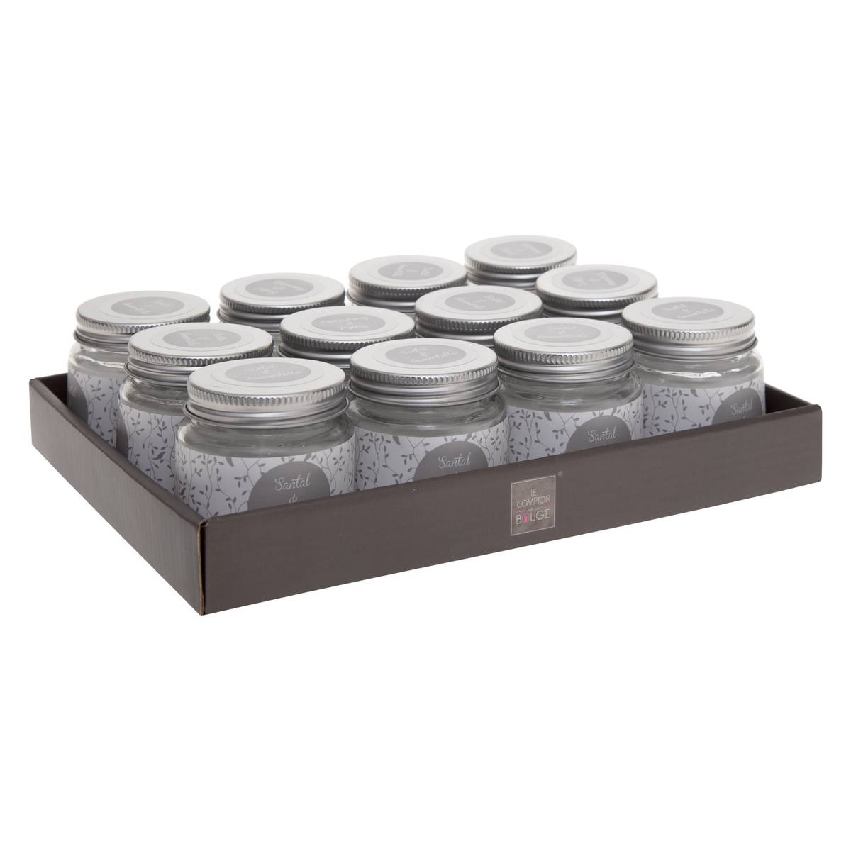 Bougie parfumée gris, ATMOSPHERA