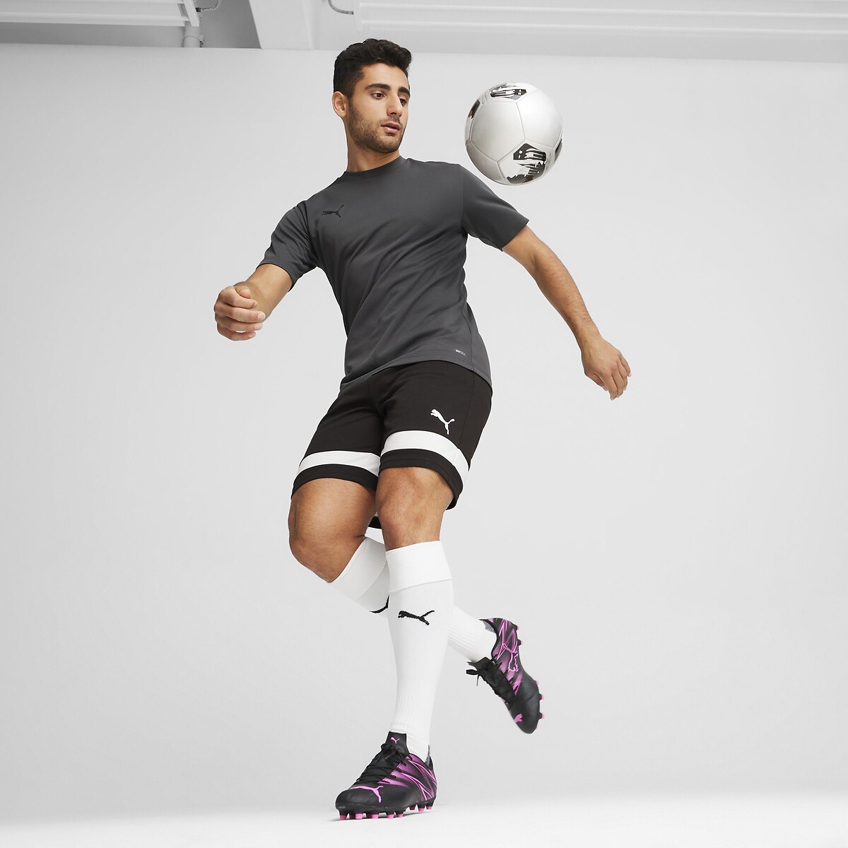 Short de foot noir/blanc, PUMA