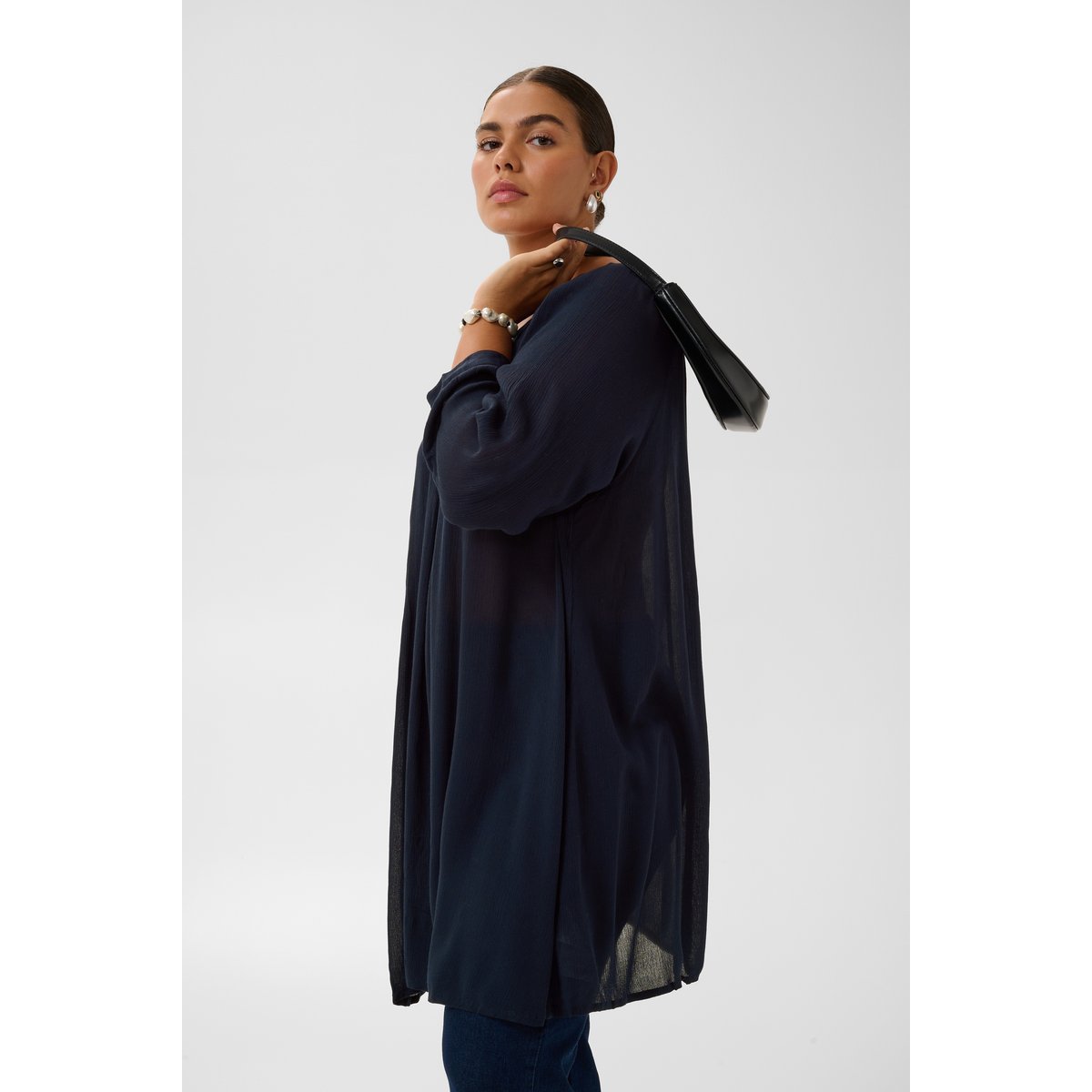 Tunique bleu midnight marine, KAFFE CURVE